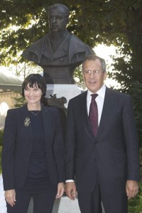 Micheline Calmy-Rey και Sergej Lavrov
